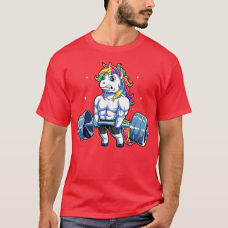 Camiseta Unicorn Pesando T Malhação De Elevação De Porte Gy