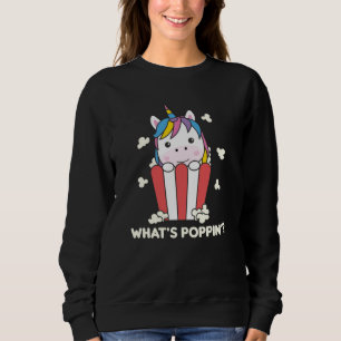 Camiseta Unicorn Popcorn Whats Poppin Funny
