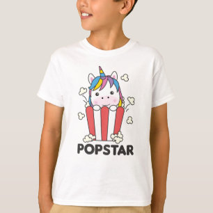 Camiseta Unicorn Popcorn Whats Poppin Funny PopStar