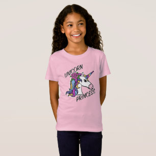 Camiseta Unicorn Princess Design - Fine Jersey T-Shi - Rapa
