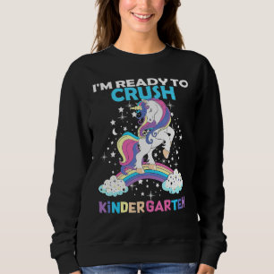 Camiseta Unicorn Pronto Esmaga Jardim de Infância Aqui Eu V