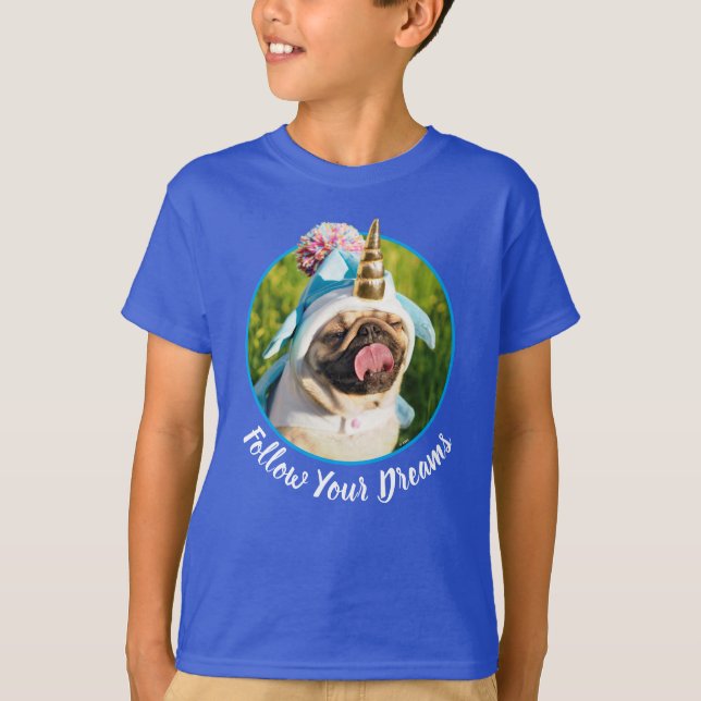 Camiseta Unicorn Pug (Frente)