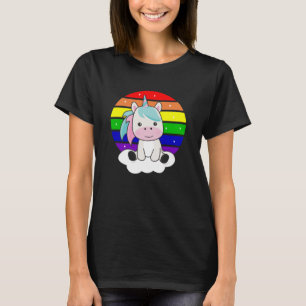 Camiseta Unicorn Rainbow Glitter Kawaii Unicorns Colorido
