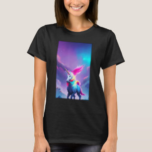 Camiseta Unicorn Rainbow Magic Fairy Tale Fabuloso Animal
