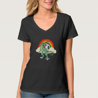 Camiseta Unicorn Riding Rex Dinosaur Boys Girls Men Women R