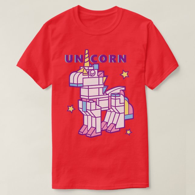 Camiseta Unicorn Robot Classic (Frente do Design)
