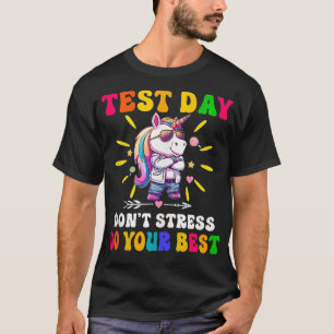 Camiseta Unicorn Rock The Test Teacher Day Testing Day