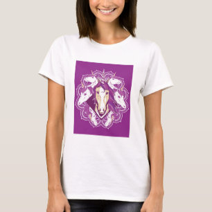 Camiseta Unicorn Roxo Mandala
