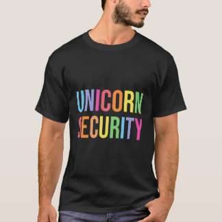 Camiseta Unicorn Security Engraçado Birthday Girl Oferece P