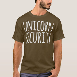 Camiseta UNICORN SECURITY Engraçado Fácil Fodora de Hallowe