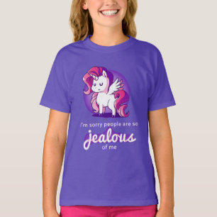 Camiseta Unicorn Seja Ciumenta Meninas Médias
