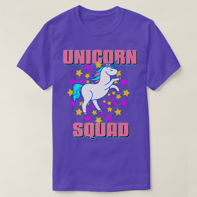 Camiseta Unicorn Squad Awesome Dazzling  Present Gift  (Frente do Design)