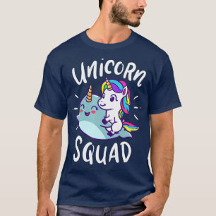Camiseta Unicorn Squad Narwhal Festa de Aniversário Engra