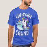 Camiseta Unicorn Squad Narwhal Funny Cute Birthday Party Pr<br><div class="desc">Esquadrão Unicórnio Narwhal,  Festa de Aniversário Engraçado,  Presente Presente Presente.</div>