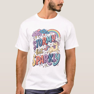 Camiseta Unicorn Tempestuoso mas Brilhante Design de Mercad