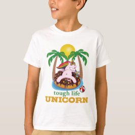 CAMISETA UNICORN TOUGH LIFE COLORFUL FUNNY UNICORN