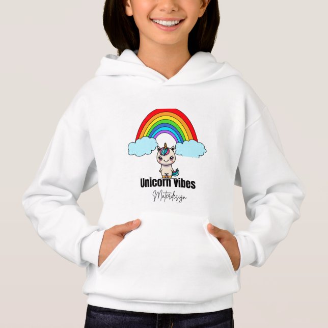 Camiseta Unicorn Vibes Magic hoodies #kidshoodies (Frente)