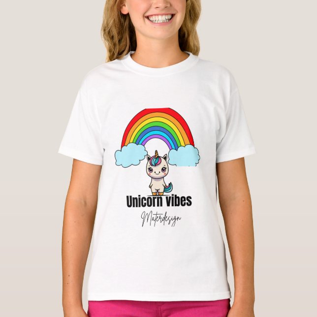 Camiseta Unicorn Vibes Magic Tee#camisas (Frente)