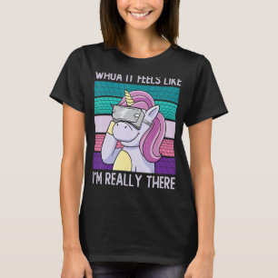 Camiseta Unicórn Virtual Reality Vr Gamer Rainbow Magical C