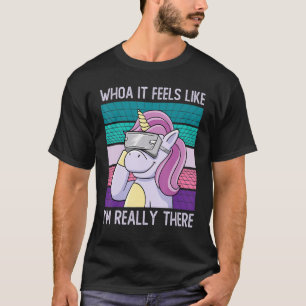 Camiseta Unicórn Virtual Reality Vr Gamer Rainbow Magical C