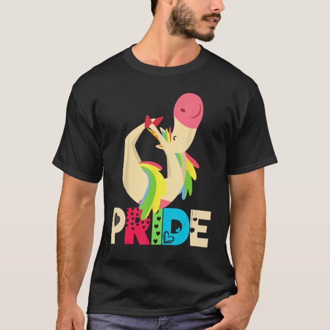 Camiseta Unicorn Yoga Zen Pride Rainbow Gay Unicorns Mãe Da (Frente)