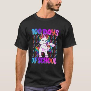Camiseta Unicórnio 100 Dias De Escola 100 Dias Mais Inteli