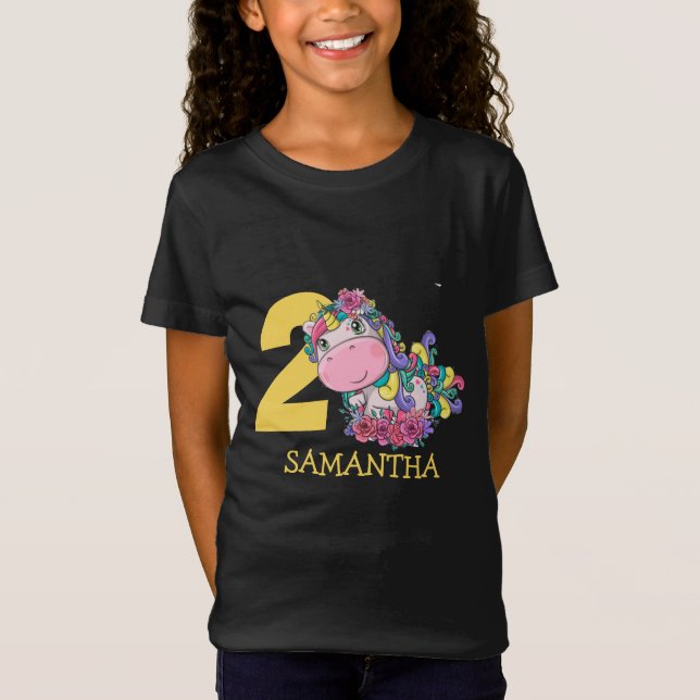 Camiseta Unicórnio  2º aniversário (Frente)