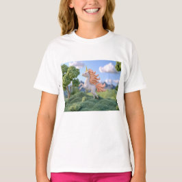 Camiseta Unicórnio 3D na montanha