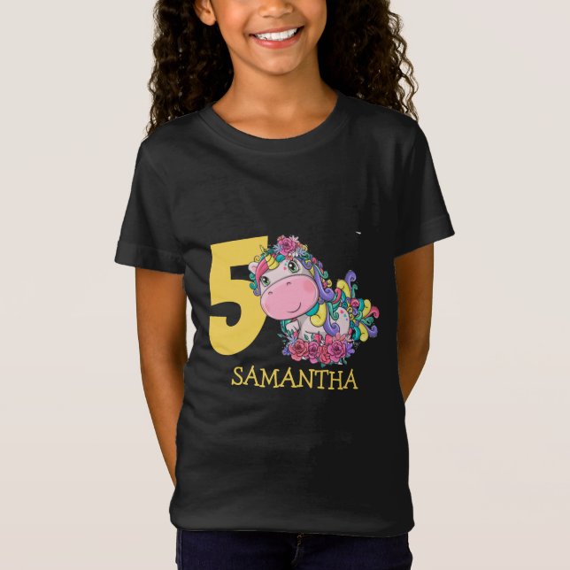 Camiseta Unicórnio 5º aniversário (Frente)