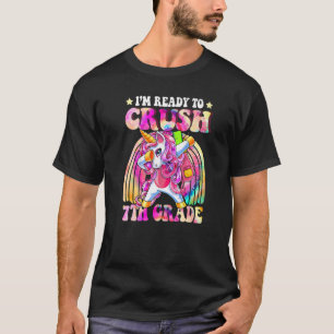 Camiseta Unicórnio 7 De Volta Ao Colégio No Primeiro Dia De