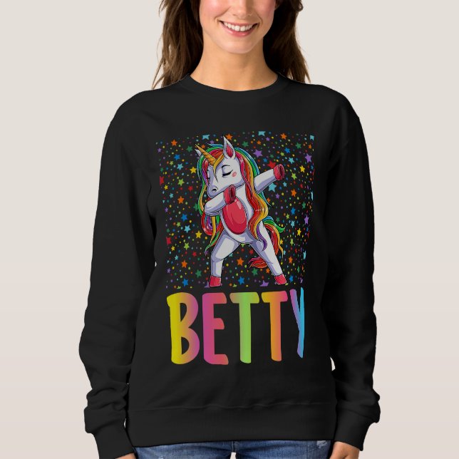 Camiseta Unicórnio a Dançar Betty (Frente)