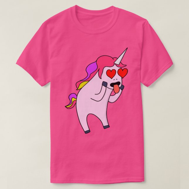 Camiseta Unicórnio apaixonado (Frente do Design)