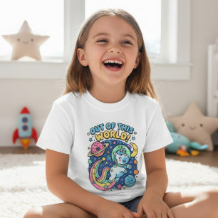 Camiseta Unicórnio Astronauta Fora deste Mundo