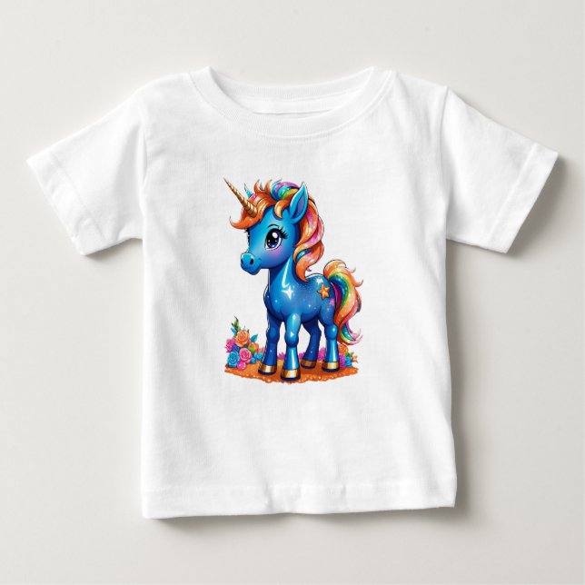 Camiseta Unicórnio bebê (Frente)