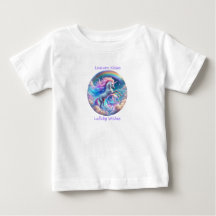 Camiseta Unicórnio Beijos Canções de Ninar Arco-Ír