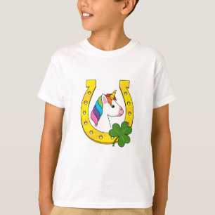 Camiseta Unicórnio Bonito no Dia de São Patrício