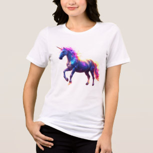 Camiseta Unicórnio brilhante colorido