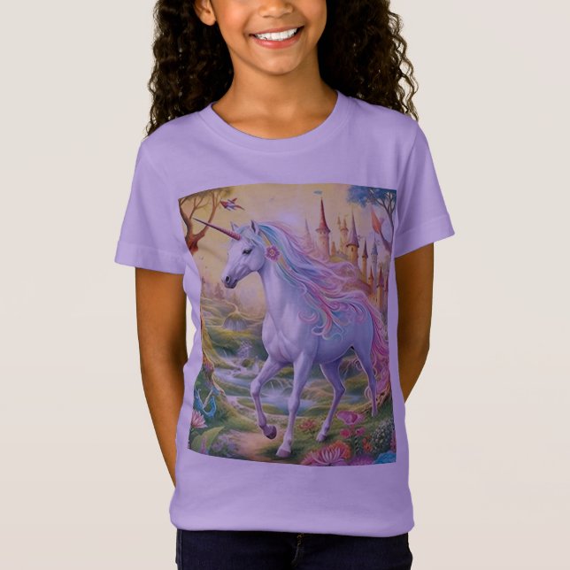 Camiseta Unicórnio Colorido (Frente)