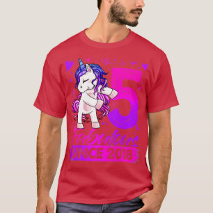 Camiseta Unicórnio Com 5 Anos De Filmagem Oferece 5 de Aniv