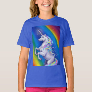 Camiseta Unicórnio com Arco-íris