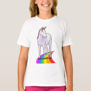 Camiseta Unicórnio com arco-íris