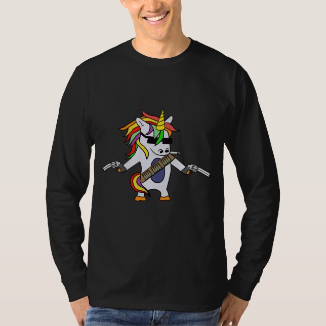 Camiseta Unicórnio Com Armas (Frente)