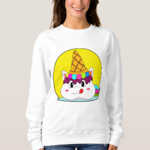 Camiseta Unicórnio com cone de Sorvete