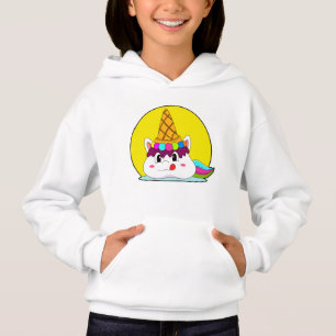 Camiseta Unicórnio com cone de Sorvete