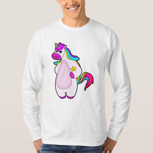 Camiseta Unicórnio com Estrela (Frente)