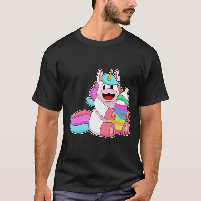Camiseta Unicórnio com garrafa Bebê.PNG (Frente)