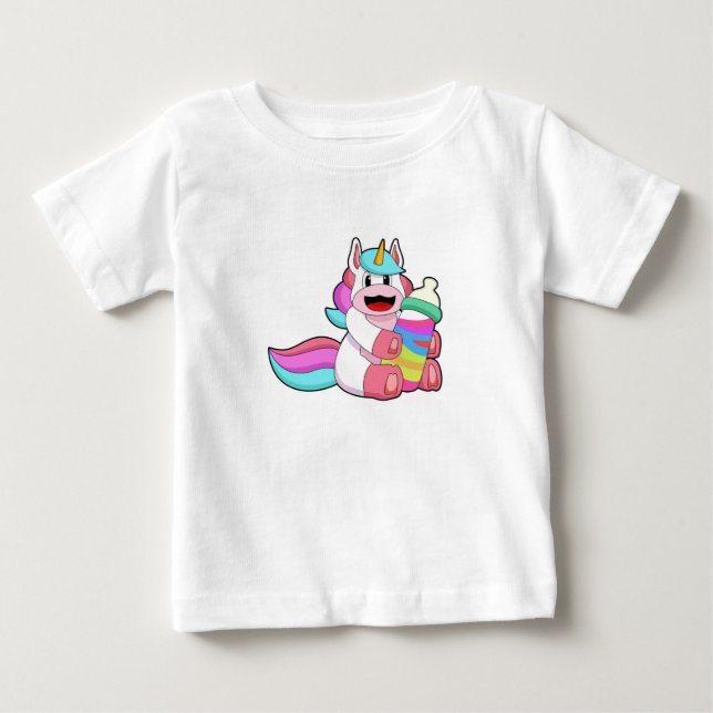 Camiseta Unicórnio com garrafa Bebê.PNG (Frente)