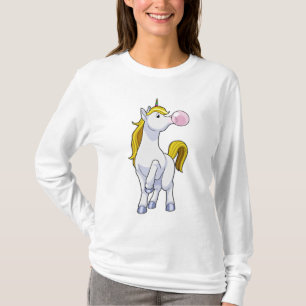 Camiseta Unicórnio com goma de mascar