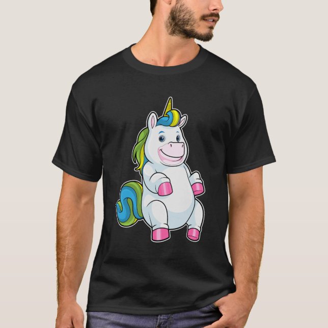 Camiseta Unicórnio com grande Belly (Frente)