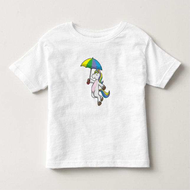 Camiseta Unicórnio com guarda-chuva (Frente)